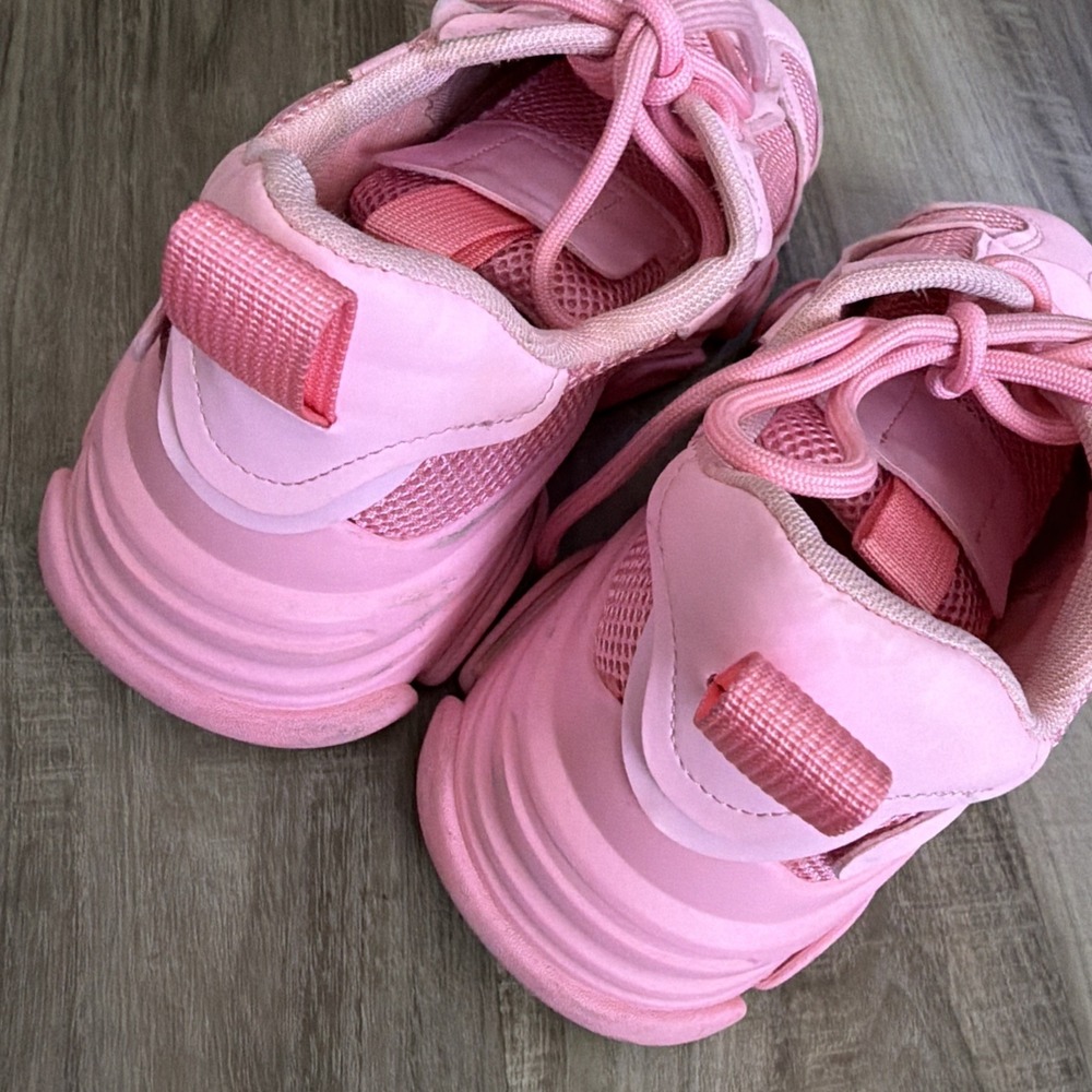 Steve Madden Possession Chunky Sneakers PINK Neon Women's 7M Athletic Shoes Y2K - Picture 6 of 9